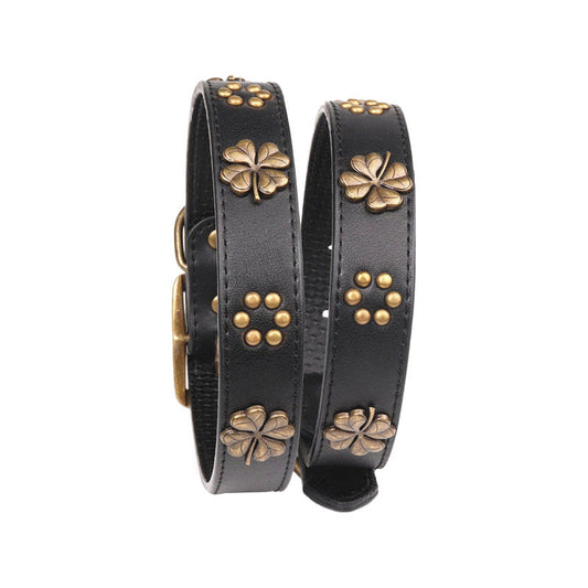 HKM-895443 Vintage bronze metal buckle pet collar