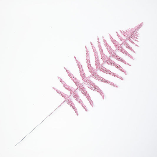 HKM-905235 Golden Powder Olive Branch Decoration for Christmas Tree and Events