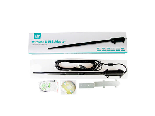 HKM-905811 High Power Outdoor WiFi Antenna for Long-Distance Connectivity, 1Km Range, Waterproof, 9dBi Omnidirectional