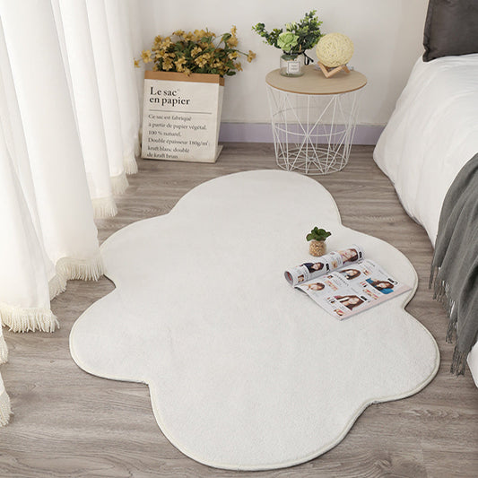 HKM-908179 White Cloud Floor Mat - Japanese and Korean Style, Versatile for Bedroom, Living Room, Bathroom, and More, Available in Multiple Sizes