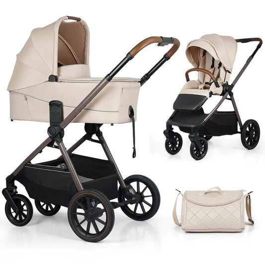 KTX-908435 Compact 2-in-1 Portable Baby Stroller and Pram - Lightweight Folding Design for Travel