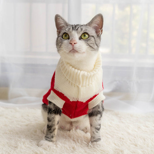 HKM-911123 Colorful Cotton Knitted Winter Clothes for Puppies and Cats - Anti-Hair Fall, Warm & Comfortable Design