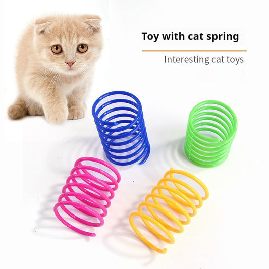 HKM-916755 Funny Cat Color Plastic Relieving Stuffy Self-beating Elastic Interaction Bite-resistant Toys
