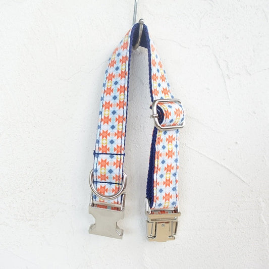 HKM-922899 Bohemian Style Polyester Dog Collar for Unique Pet Fashion