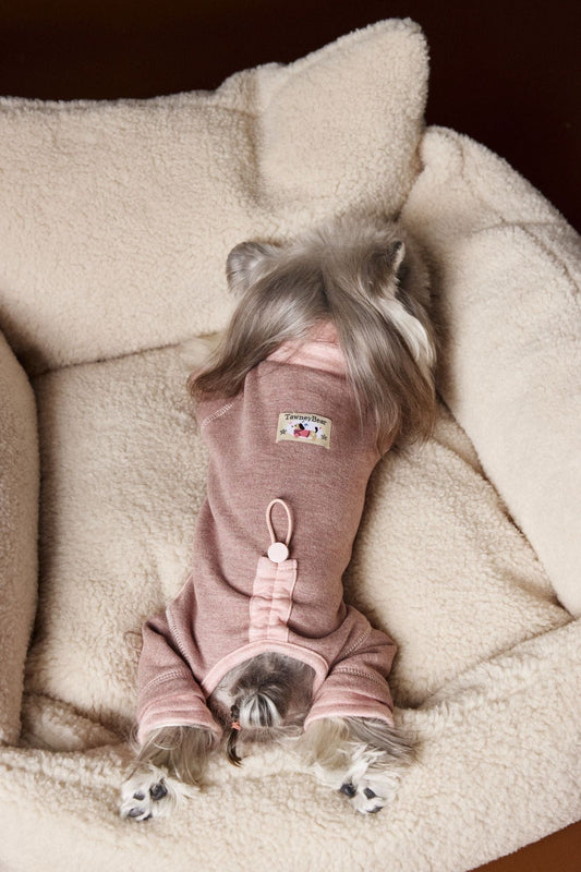 HKM-924691 Comfortable Contrast Color Dog Clothes for Schnauzer & Bichon in Pink and Green, Multiple Sizes Available