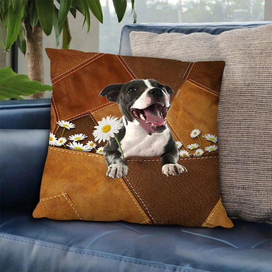 HKM-925011 Cute Dog 3D Cartoon Print Office Lunch Break Pillow - Cotton Filled, Modern Style, 50x50cm & 45x45cm