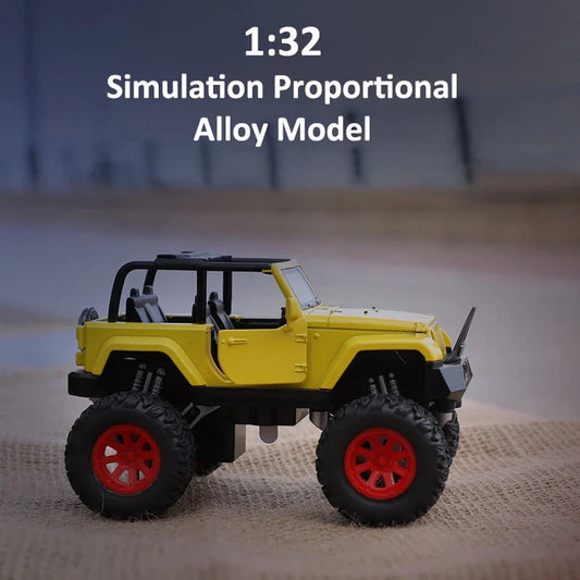 HKM-928915 1:32 Scale Pull Back Alloy Diecast Model SUV Truck Toy - Simulation Car for Ages 2 and Up