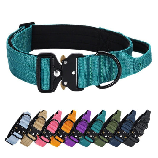 HKM-938707 Explosion-Proof Nylon Dog Collar for Medium and Large Dogs - Multiple Color Options Available