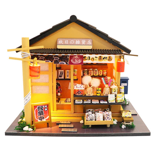 HKM-940115 3D Wooden Dollhouse Puzzle DIY Handmade Educational Toy for Kids Age 6+
