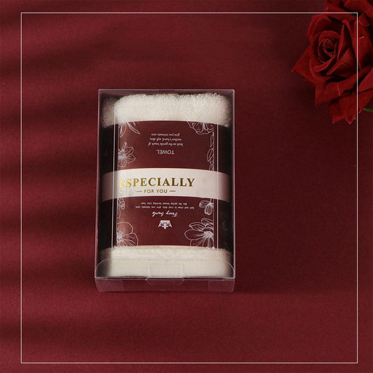 HKM-941587 Personalized Cotton and Coral Velvet Towel Set in Gift Box with Multiple Color Options