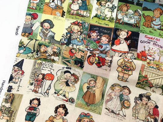 HKM-945299 Cartoon Tomato Soup Print Cotton Fabric for Children’s Clothing and DIY Projects