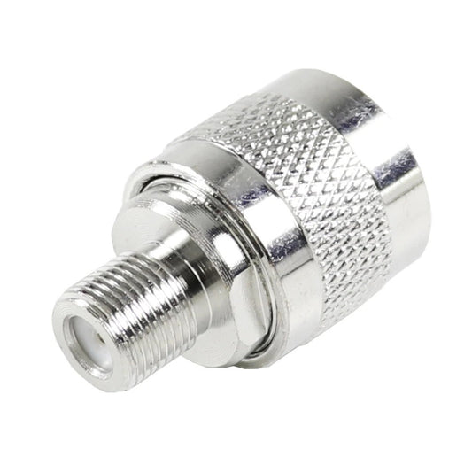 HKM-948115 RF Coaxial F Head Converter - Metal, Universal Fit, Copper Connection - 3x1.8cm