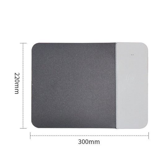 HKM-948179 Wireless Charging Mouse Pad with PU Surface - Black, Gray, Blue, Pink Options
