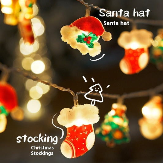 HKM-956435 Christmas Mixed LED Light Chain for Holiday Decoration - Various Lengths and Power Options