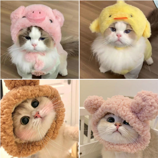 HKM-958291 Fashionable Knitted Pet Hats for All Seasons – Variety of Cute Animal Designs