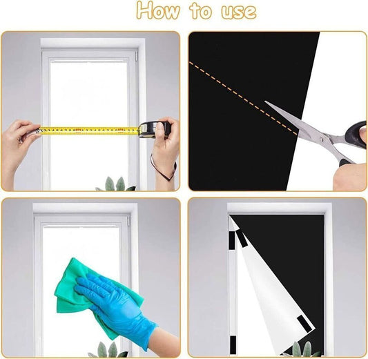 HKM-958675 Portable Blackout Blind - Thermal Insulated Stick-On Curtain for Home and Travel