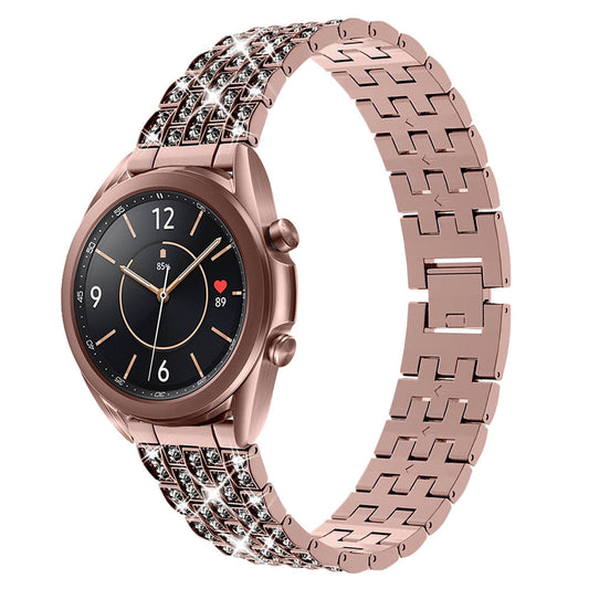 HKM-959635 Samsung Watch Diamond Metal Strap - 190mm Alloy Band for Adults, Fits 155-210mm Wrist Sizes