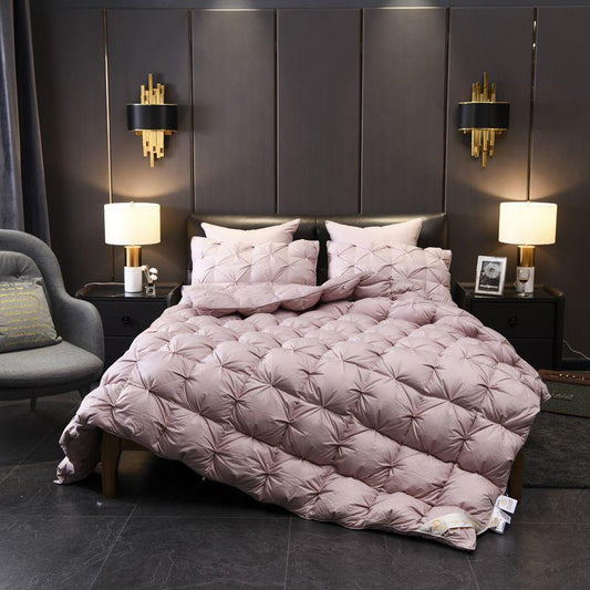 HKM-961427 Thickened Warm Winter Quilt with Twisted Flower Design in Multiple Colors