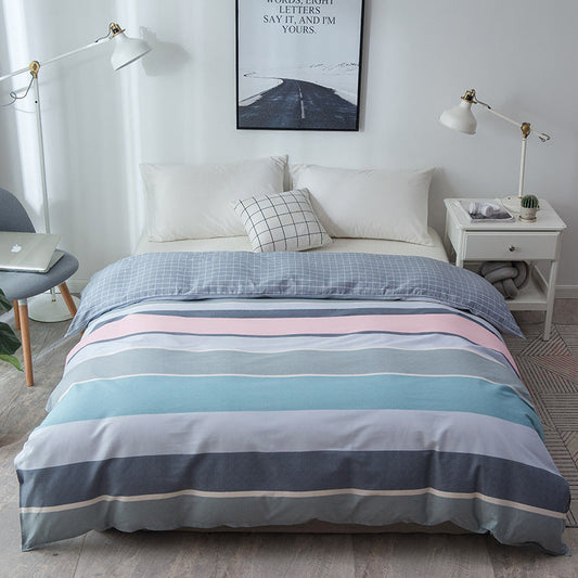 HKM-964563 Cotton Twill Printed Quilt Cover Set with Pillowcases in Floral Designs