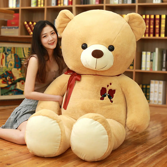 HKM-968019 Giant 180cm Soft Plush Teddy Bear Stuffed Animal for All Ages, Customizable Color and Design Options