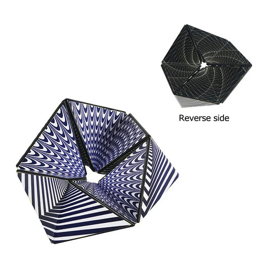 HKM-968915 3D Kaleidocycle Magic Cube Puzzle - Educational Stress Reliever Toy for Kids 3+