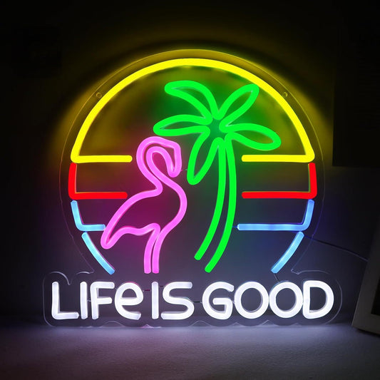HKM-980819 Neon Atmosphere Wall Sign - Dimmable Moon Cloud, Mountain, Gear, Team Logo, and More