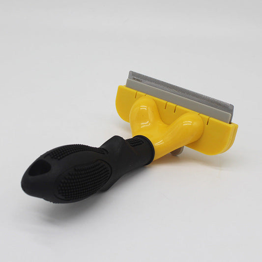 HKM-982547 Pet Comb Set - Large Yellow 4in, Medium Orange 2.65in, Small Green 1.75in - Durable Grooming Tools