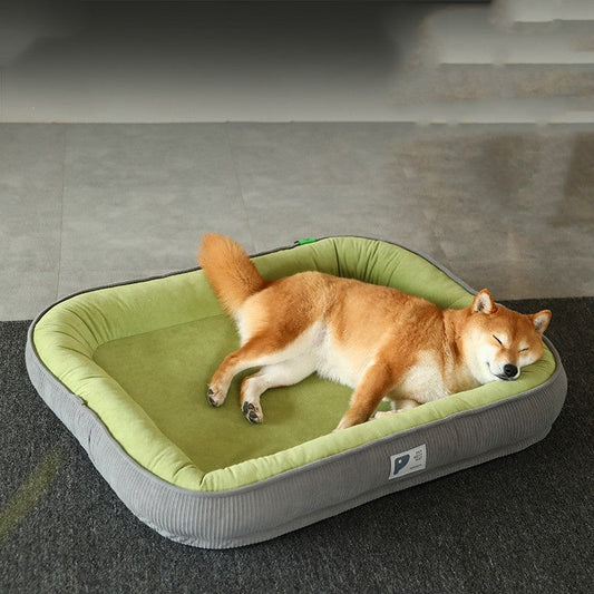 HKM-985427 Cool Nest for Small Dogs – All-Season Cloth Pet Bed in Gray, Green, Khaki (Multiple Sizes Available)
