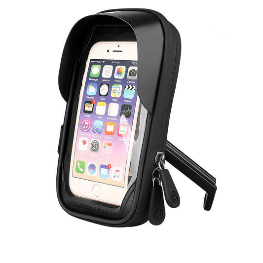 HKM-987667 Mobile Phone Stand with Waterproof Zipper and Touch Screen for 4.5-6.4 Inch Devices - Available in Multiple Colors