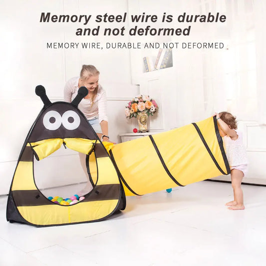 HKM-989843 3-in-1 Indoor Play Tunnel Set with 150 Ocean Balls for Kids Ages 2-13