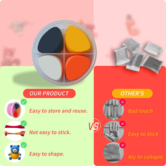 HKM-992851 Christmas-Themed Colored Clay Set for Children - 4 to 6 Years Old - Enhances Intelligence and Coordination Skills