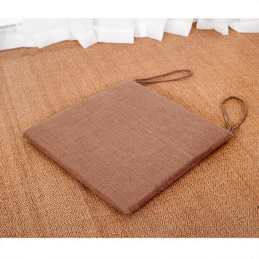 HKM-994003 Linen Strap Non-slip Chair Cushion 40x40cm for Living Room, Dining, and Outdoor Use