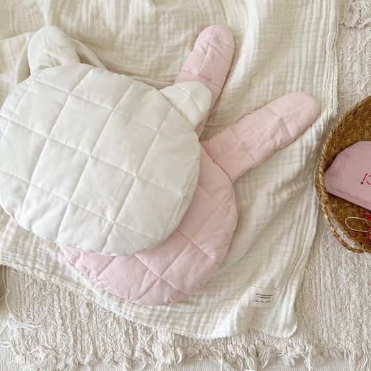 HKM-994515 Cartoon Pattern Pure Cotton Baby Pillow - Durable, Machine Washable, 27x30 CM