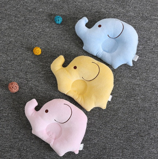 HKM-996179 Cute Cartoon Elephant Velvet Baby Pillow for Newborns – Soft & Supportive Polyester Fiber Fill