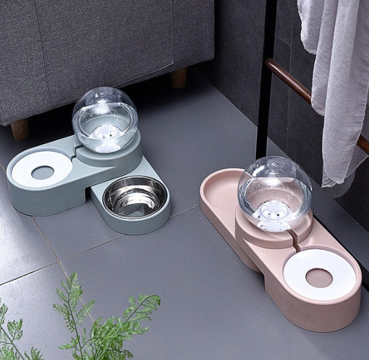 HKM-996371 Automatic Pet Water Bowl with 1.8L Capacity - Durable PET/HIPS Material