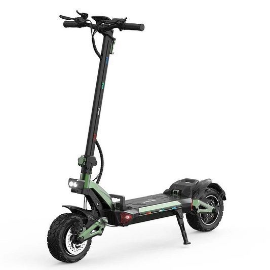 HKM-Z6M 43.5 Miles 48V 23Ah 1104Wh 3000W Dual-Motor Drive Long-Range Foldable Electric Scooter - Green