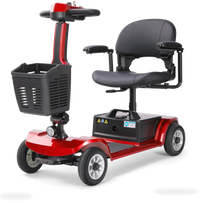 HKM-0711507 Foldable Mobility Scooter 250W Motor 24V 40Ah Battery 21.7 mi Range 3.73 mph Speed 418.9 lb Capacity, Bluetooth
