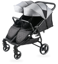 HKM-4142419 Twin Double Stroller with Hard Carrycot for Infant and Toddler