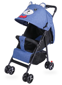 HKM-370643 Lightweight Foldable Baby Stroller for Infants and Toddlers (0-36 Months) in Cat/Rabbit Design