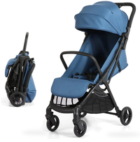 HKM-564947 Compact Folding Baby Stroller Lightweight Travel Pushchair with Metal Frame
