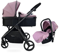 HKM-697171 3 in 1 Baby Stroller Pram with Car Seat - Luxury Lightweight Pushchair for Infants and Toddlers