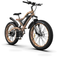 HKM-9261267 750W Electric Fat Tire Mountain Bike, 48V 15Ah Battery, 7-Speed Shimano Drivetrain, 26 x 4.0 in Chaoyang Tires