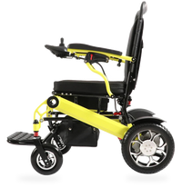 HKM-3142099 Light Folding Electric Wheelchair Dual 250W Motors 24V 12Ah Battery 15.5 Mile Range 265 lb Capacity Aluminum