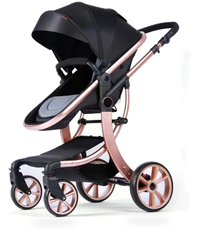 HKM-596563 3-in-1 Luxury Travel System Stroller with Car Seat - Foldable Baby Pram for Infants