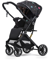 HKM-352531 Luxury Two-Way Push Lightweight Stroller for Newborns - Foldable Travel Baby Trolley Pram