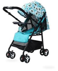 HKM-239571 4-Wheel Suspension Baby Stroller with Food Tray for Comfortable Outings