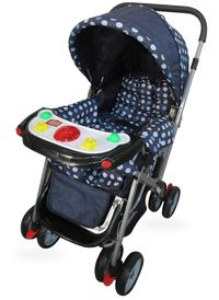 HKM-563795 Lightweight Compact Baby Stroller with Extra Storage for Infants and Toddlers