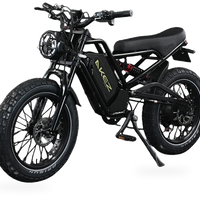 HKM-9031891 52V 25Ah Electric Fat Tire Bike, 1500W Brushless Motor, 31 mph Top Speed, 20 x 4.0 in Fat Tire, Hydraulic Disc Brakes