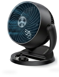 HKM-4312403 11 Inch Table Air Circulator Fan, 60ft Strong Airflow 120° Adjustable Tilt 20dB Low Noise 3 Speed Settings