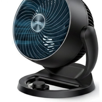HKM-5164371 12-Inch Table Air Circulator Fan with 70ft Airflow, 25dB Quiet Operation, 120° Adjustable Tilt, 3 Speed Settings